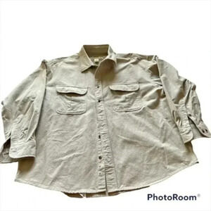 Cabela's Men's Chamois Deerskin Soft Heavyweight Soft Button Front Shirt…